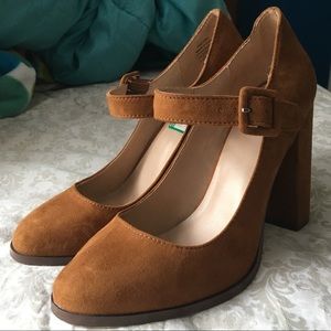 Chestnut Suede Heels